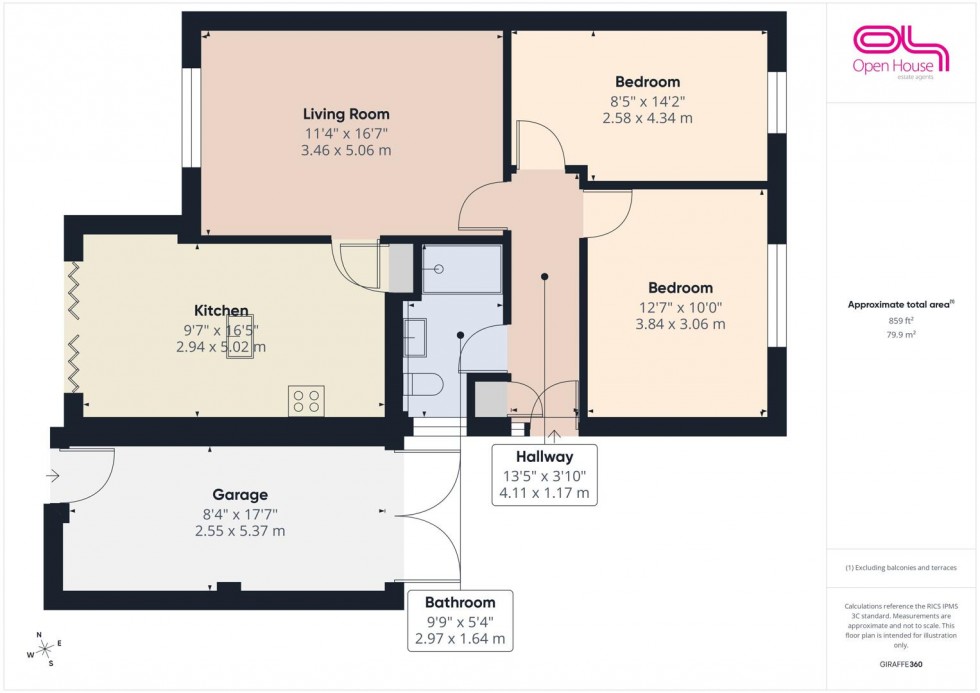 Floorplan for Danta Way, Stafford