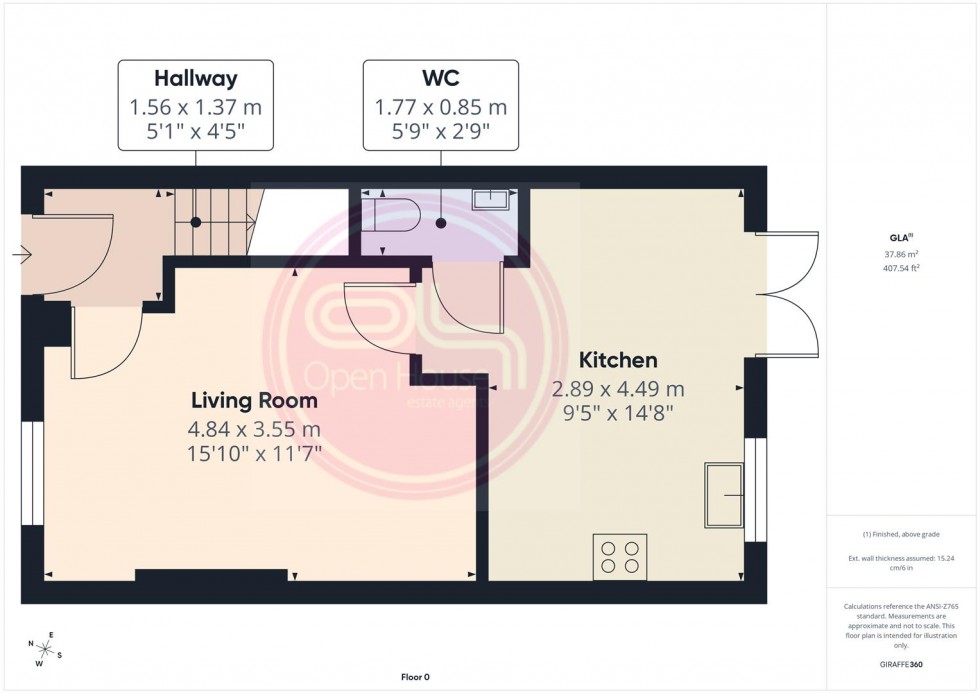 Floorplan for Blakeholme Court, Burton-On-Trent