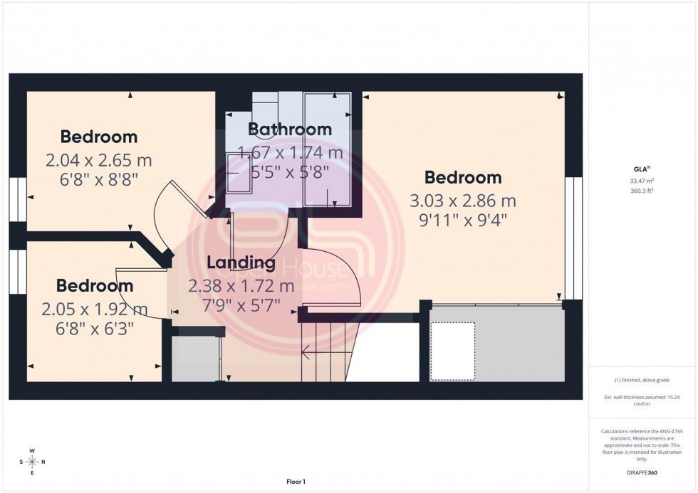 Floorplan for Hope Way, Church Gresley, Swadlincote