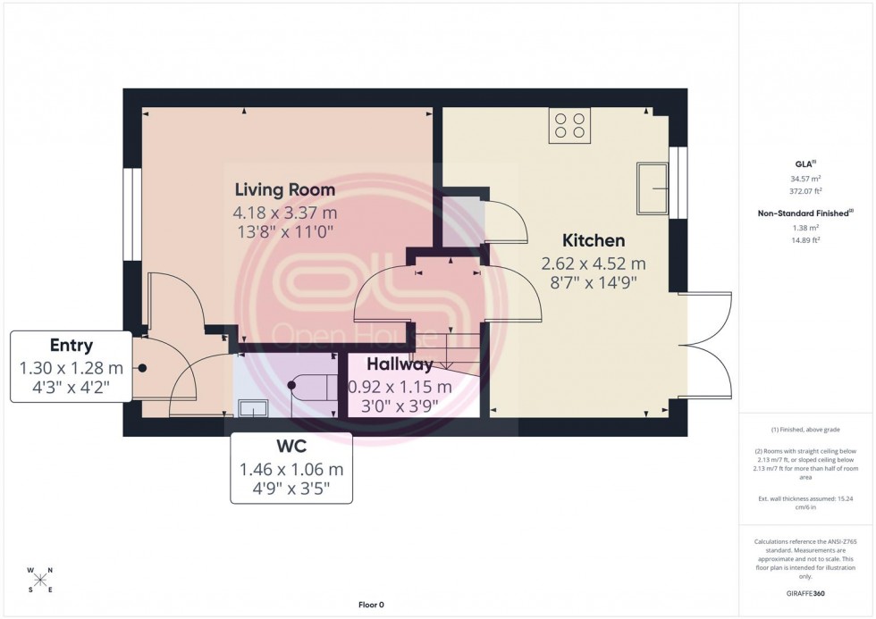 Floorplan for Fowler Close, Midway, Swadlincote