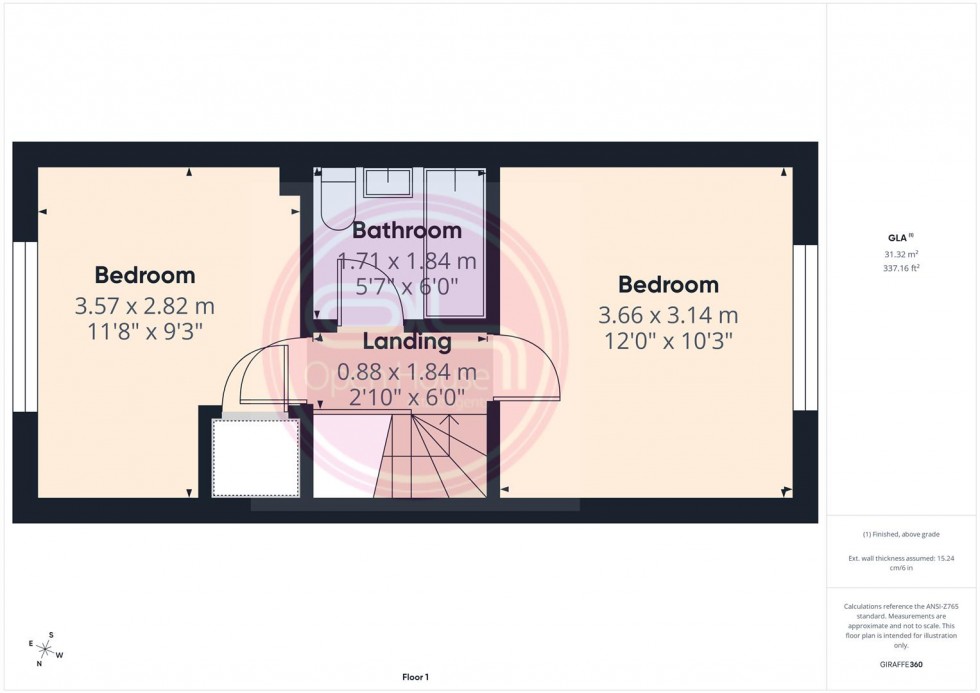 Floorplan for Wye Dale, Church Gresley, Swadlincote