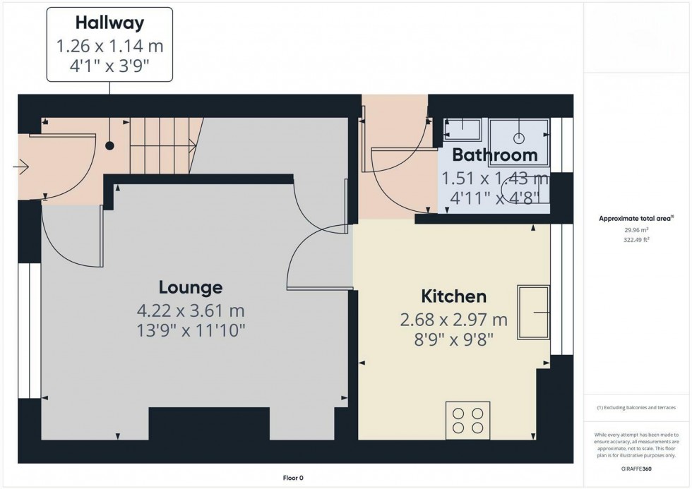 Floorplan for Woods Lane, Burton-On-Trent