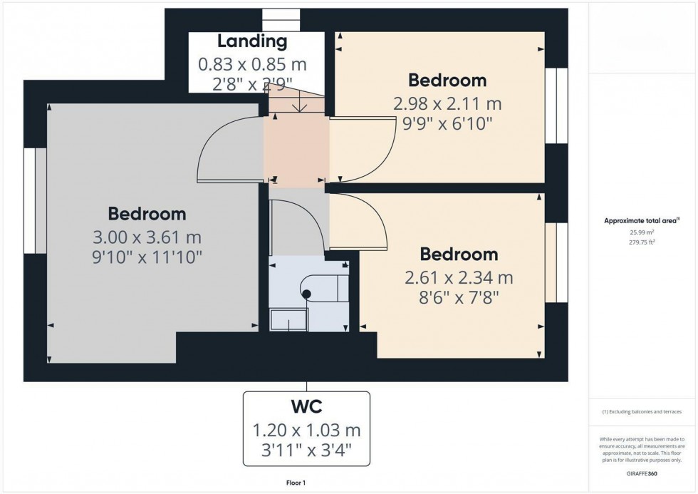 Floorplan for Woods Lane, Burton-On-Trent