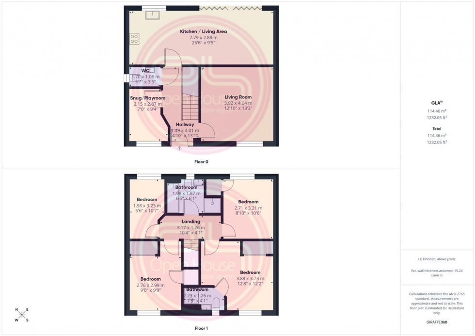 Floorplan for Rowan Drive, Branston, Burton-On-Trent