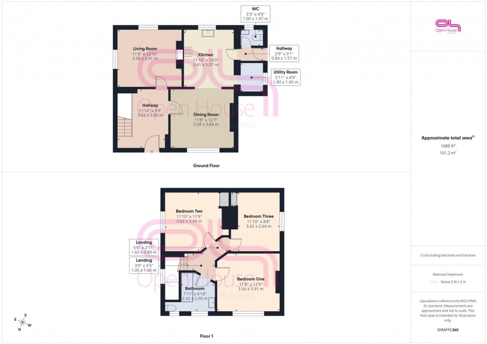 Floorplan for Norton Road, Norton, Seaford