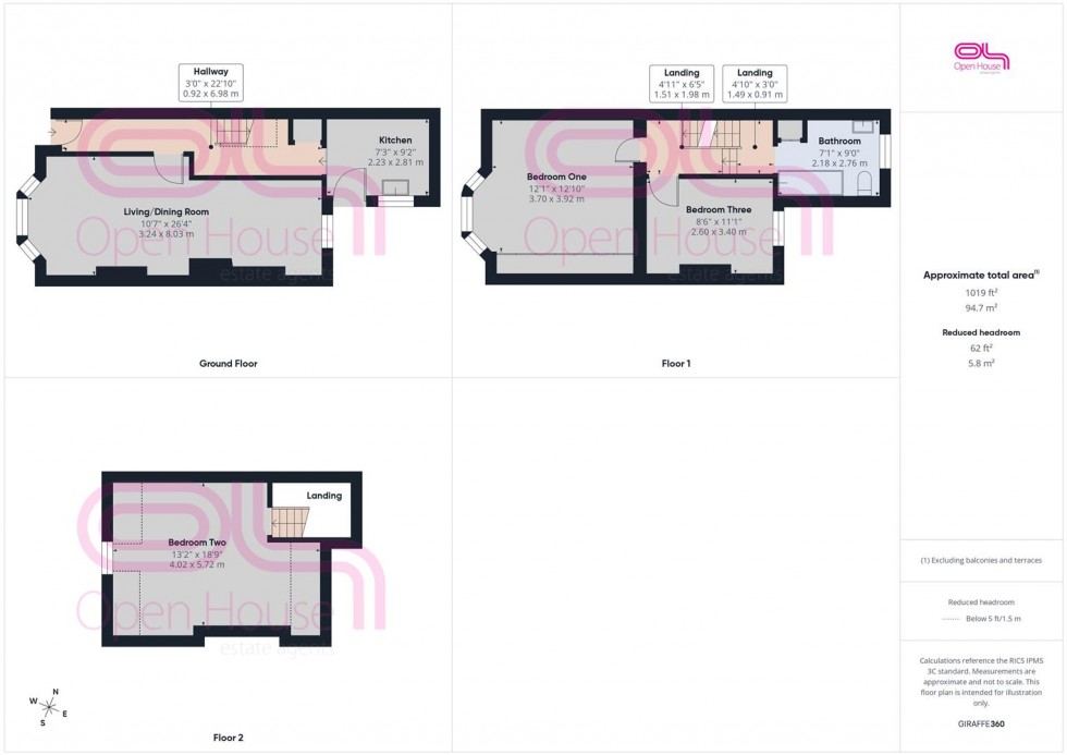 Floorplan for Lewes Road, Newhaven