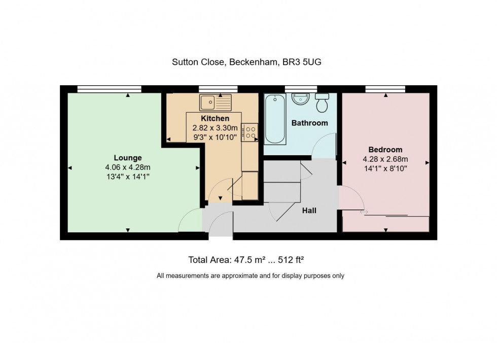 Floorplan for Sutton Close, Beckenham