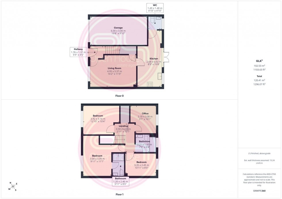 Floorplan for St. Marys Drive, Stretton, Burton-On-Trent