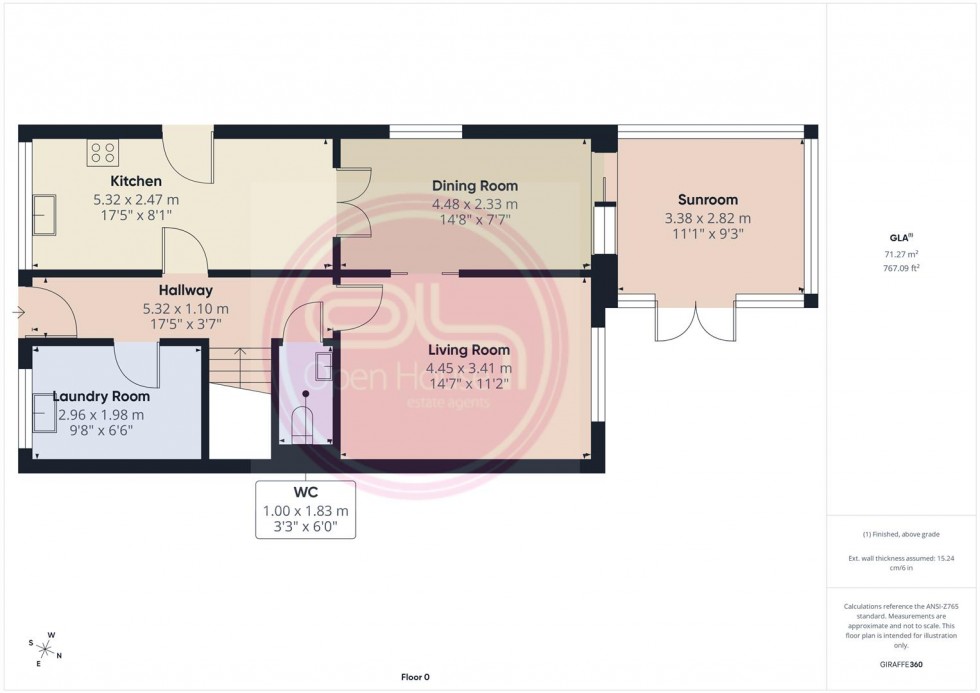 Floorplan for Main Street, Rosliston, Swadlincote