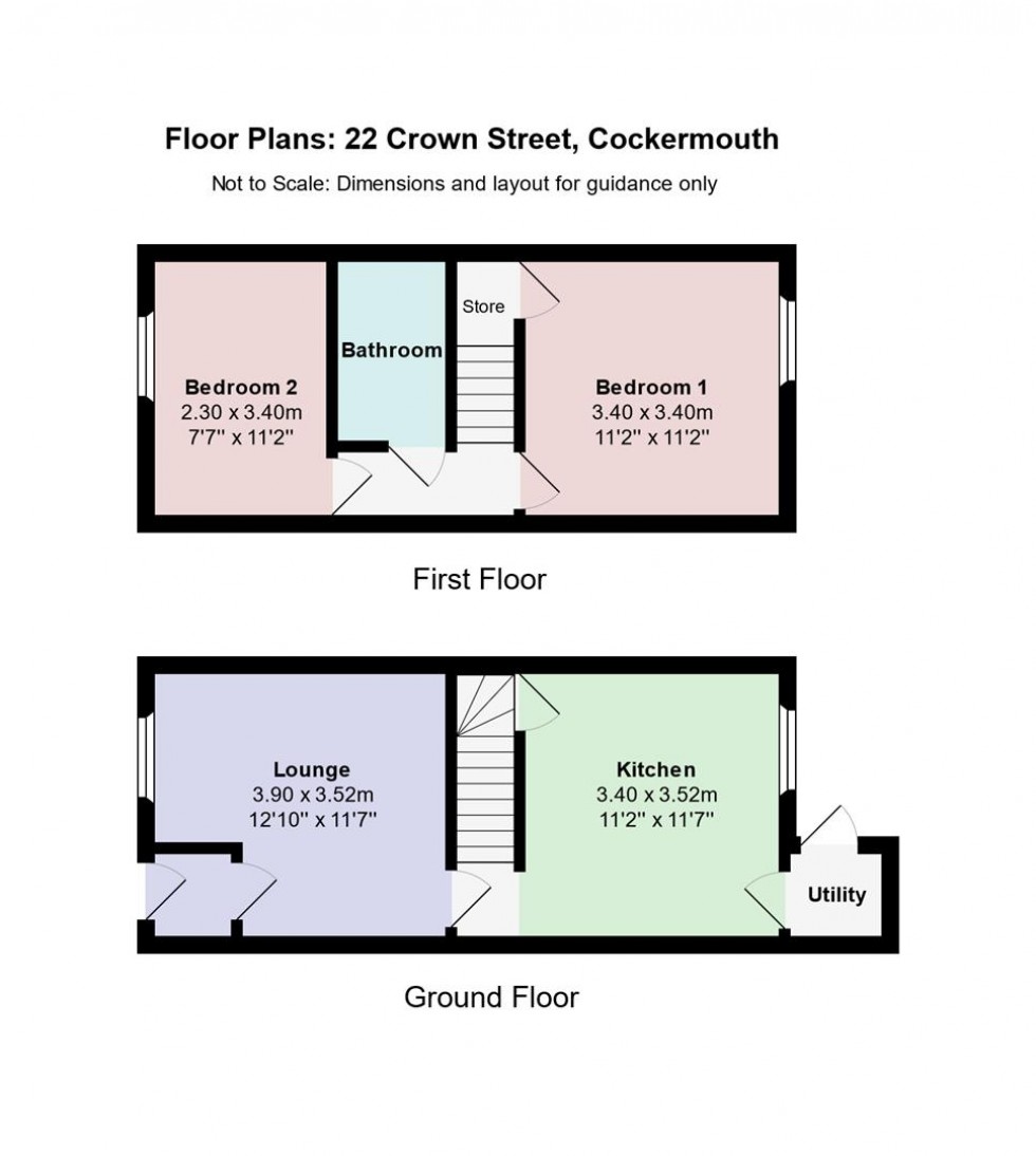 Floorplan for Crown Street, Cockermouth