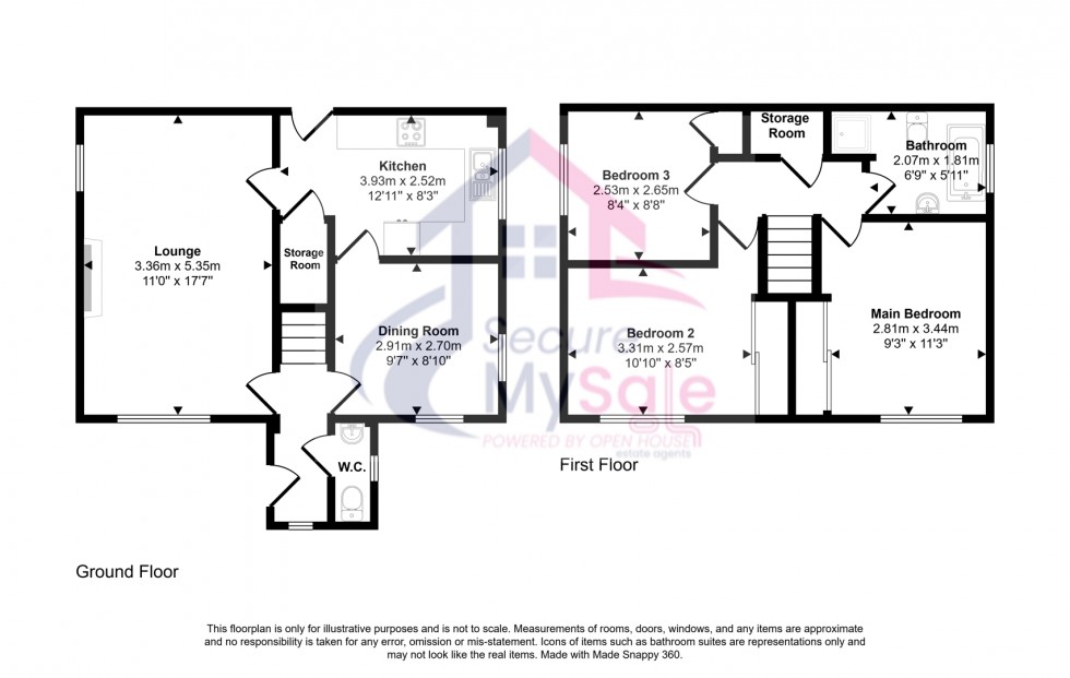 Floorplan for Belton Grove, Grantham