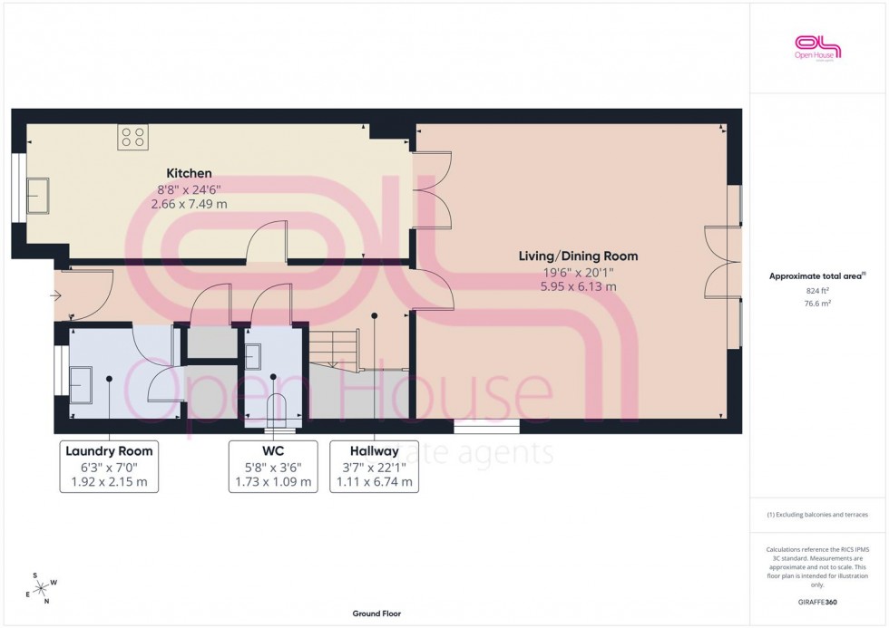 Floorplan for Bramber Avenue, Peacehaven