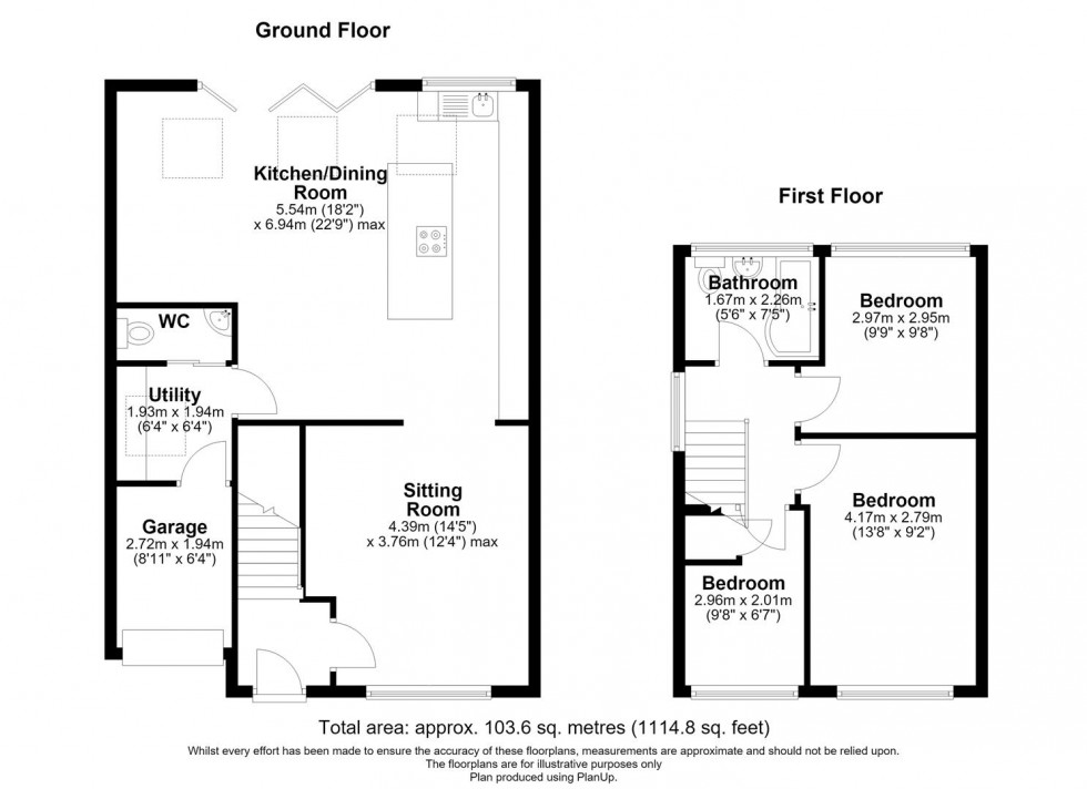 Floorplan for Aviemore Drive, Fearnhead, Warrington