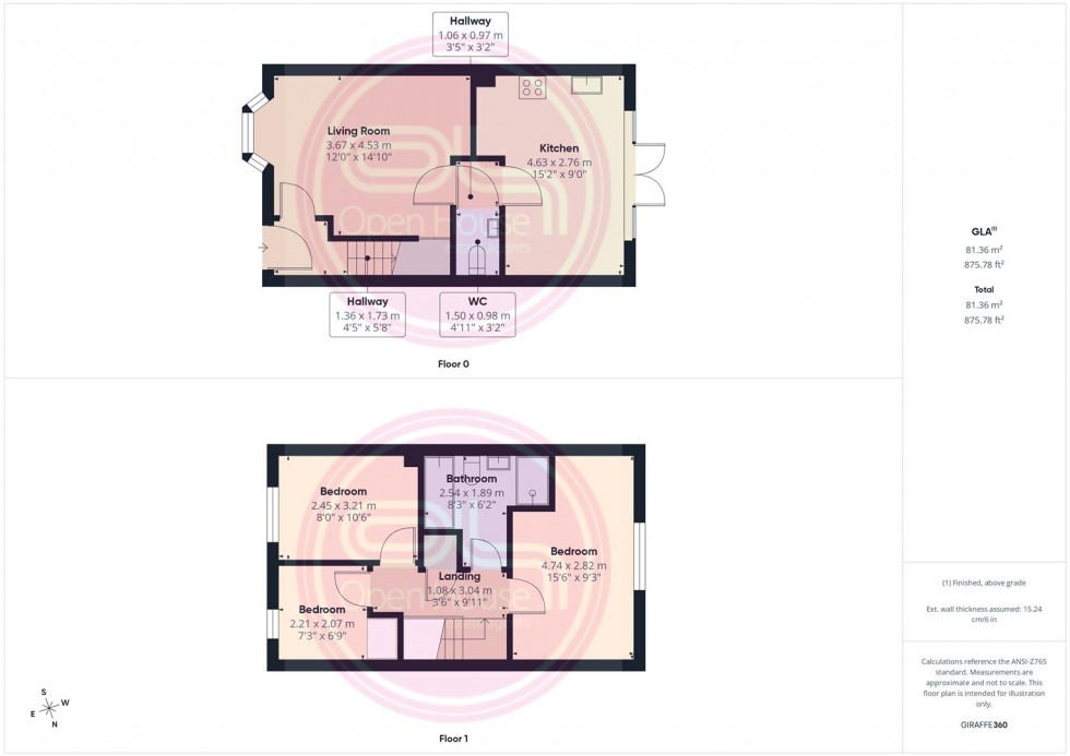 Floorplan for Chestnut Close, Burton-On-Trent