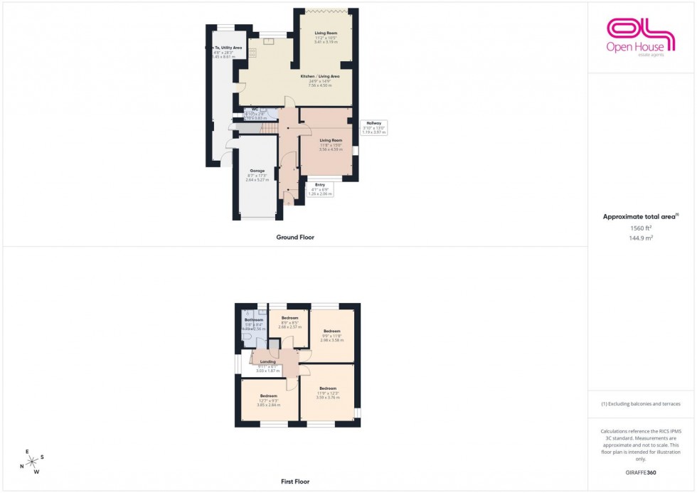 Floorplan for Widecombe Avenue, Stafford