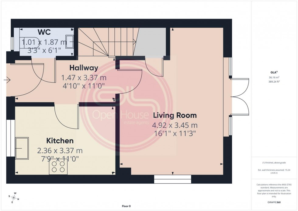 Floorplan for Staley Close, Swadlincote