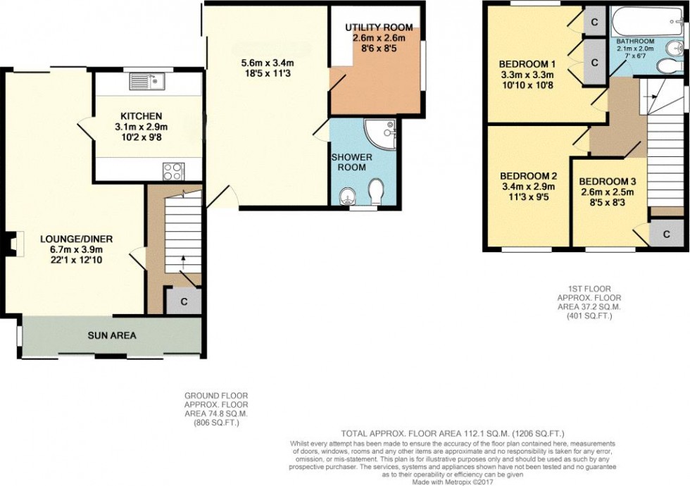 Floorplan for Pershore Avenue, Grimsby