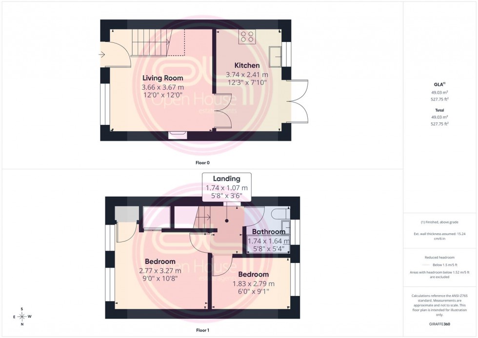 Floorplan for Rosecroft Gardens, Swadlincote