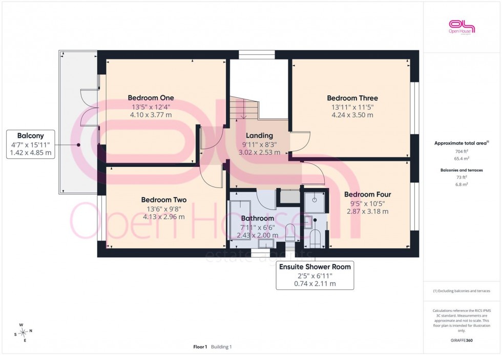 Floorplan for South Coast Road, Peacehaven
