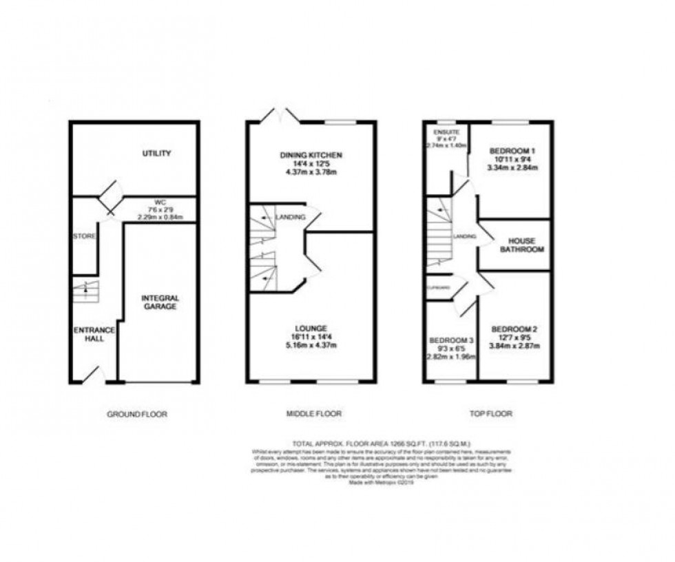 Floorplan for Victoria Court, Longwood, Huddersfield, HD3