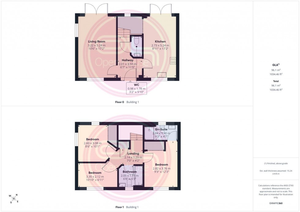 Floorplan for Hewer Drive, Swadlincote