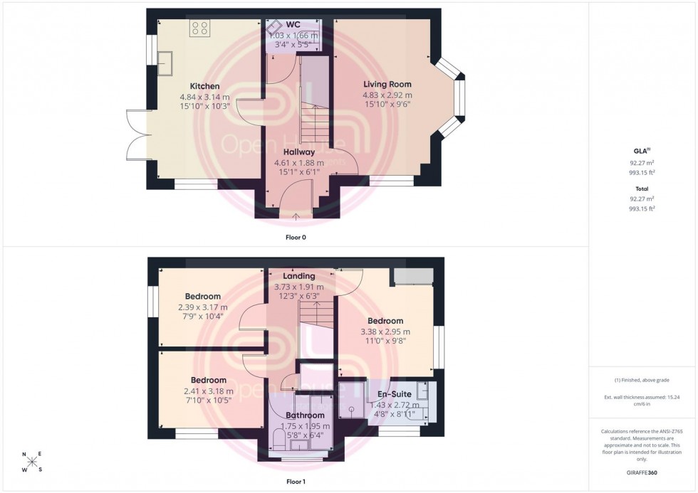 Floorplan for Wainwright Drive, Woodville, Swadlincote