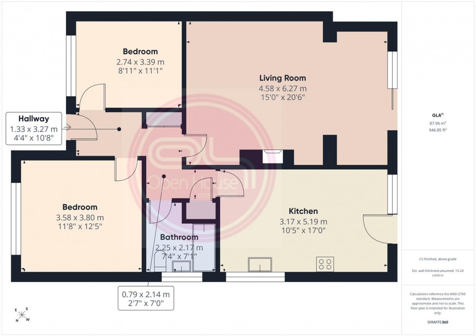 Floorplan for Winchester Drive, Midway, Swadlincote
