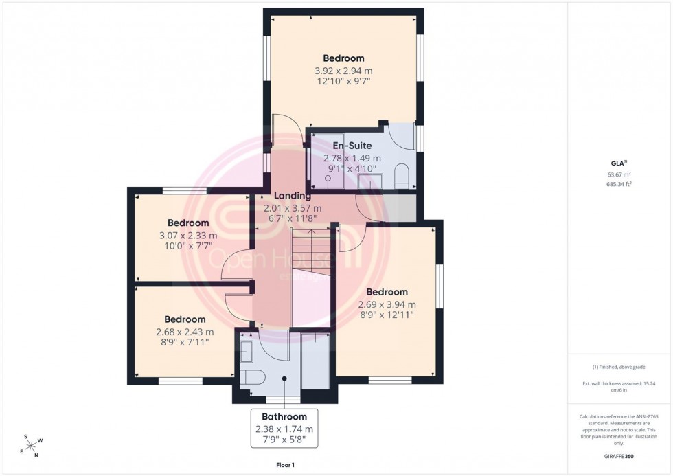 Floorplan for Luton Road, Church Gresley, Swadlincote