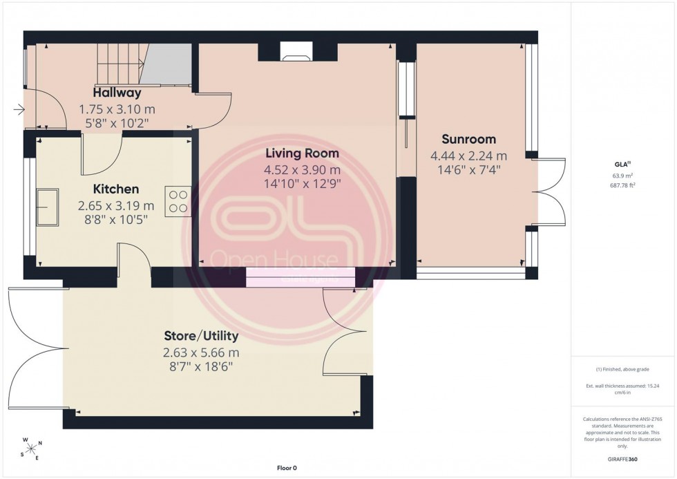 Floorplan for Kings Road, Swadlincote